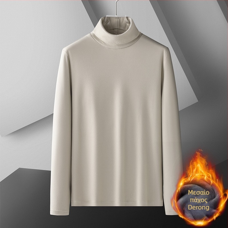 Πουκάμισο διπλής όψης από βελούδο γερμανικής κατασκευής με ζιβάγκο για άνδρες το φθινόπωρο και τον χειμώνα. Ζεστό εσωτερικό τοπ με φλις επένδυση και χοντρό φινίρισμα, λεπτό και ελαφρύ επαγγελματικό φόρεμα με μακριά μανίκια.