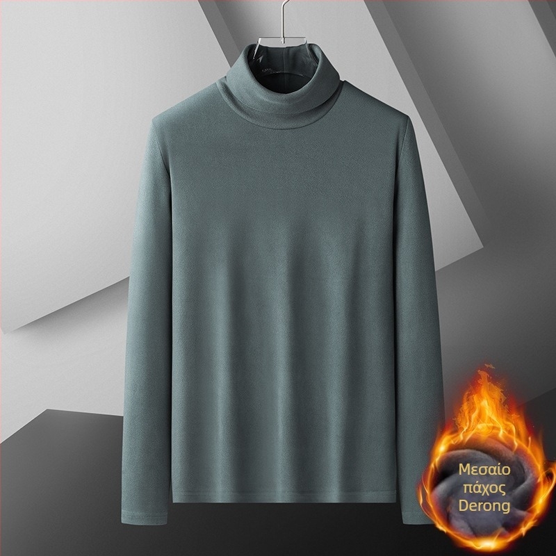 Πουκάμισο διπλής όψης από βελούδο γερμανικής κατασκευής με ζιβάγκο για άνδρες το φθινόπωρο και τον χειμώνα. Ζεστό εσωτερικό τοπ με φλις επένδυση και χοντρό φινίρισμα, λεπτό και ελαφρύ επαγγελματικό φόρεμα με μακριά μανίκια.