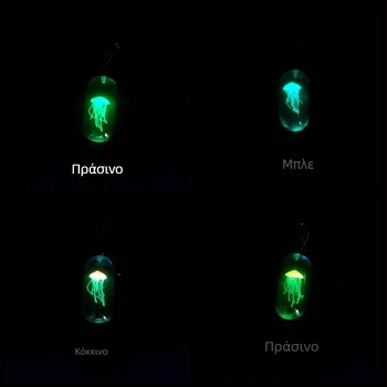 Διασυνοριακές Εκρήξεις Μέδουσα Φωτεινό Κολιέ Ρητίνη Φωτεινό Μενταγιόν Απλό Γεωμετρικό Κοσμήματα Εξειδίκευσης Χειροποίητο Ζευγάρι