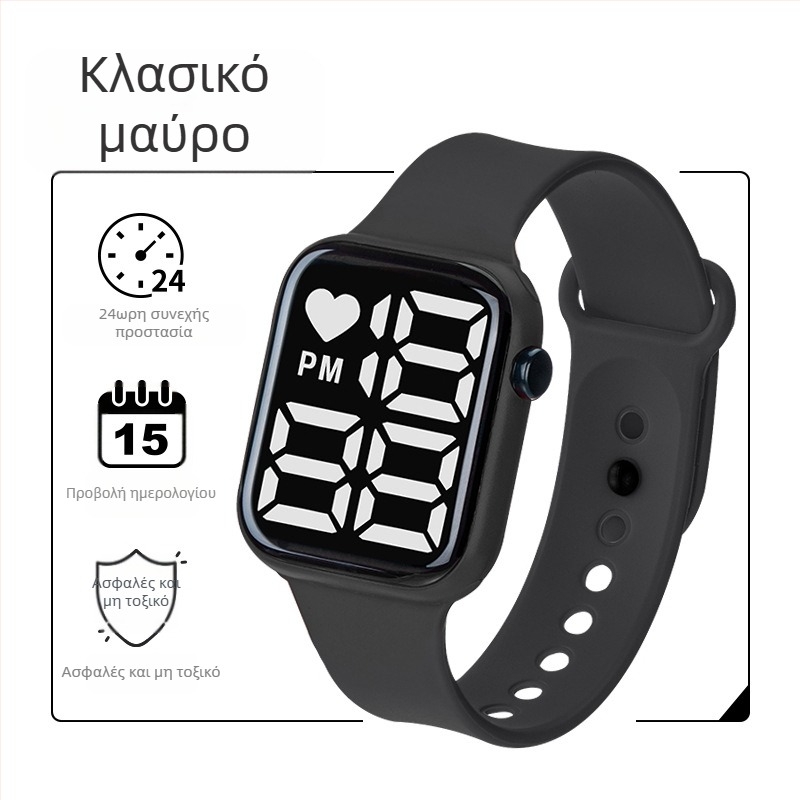 Y1 Export Ηλεκτρονικό Εμπόριο Ψηφιακό Ρολόι LED με Υψηλές Πωλήσεις για Αγόρια και Κορίτσια, Φωτεινό Ψηφιακό Ρολόι για Παιδιά, Αδιάβροχο Μεγάλο Καντράν