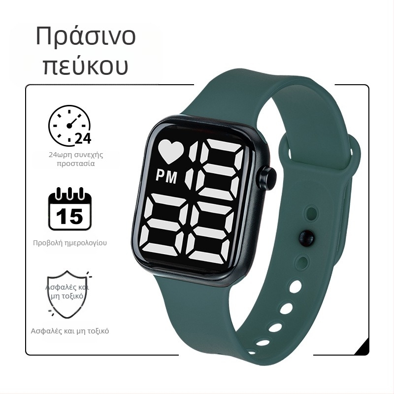 Y1 Export Ηλεκτρονικό Εμπόριο Ψηφιακό Ρολόι LED με Υψηλές Πωλήσεις για Αγόρια και Κορίτσια, Φωτεινό Ψηφιακό Ρολόι για Παιδιά, Αδιάβροχο Μεγάλο Καντράν