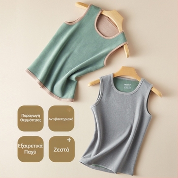 Αντιβακτηριδιακό πολικό fleece χειμωνιάτικο ανδρικό casual γιλέκο με επένδυση fleece, παχύ, ζεστό, φιλικό προς το δέρμα και ανθεκτικό στο κρύο, γιλέκο