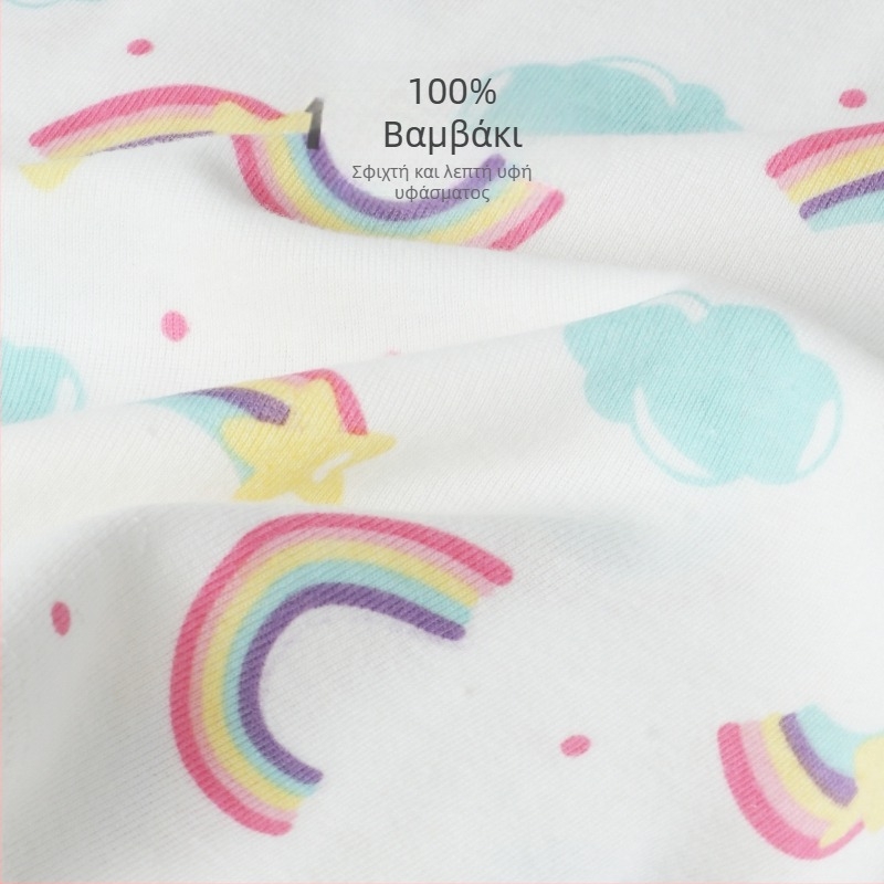 Παιδική Φανέλα για Κορίτσια σε Ευρωπαϊκό και Αμερικανικό Στυλ, από Καθαρό Βαμβάκι, Μικρό και Μεσαίου Μεγέθους, Βαμβακερό, Αναπνέον, Παιδική Φανέλα για Κορίτσια