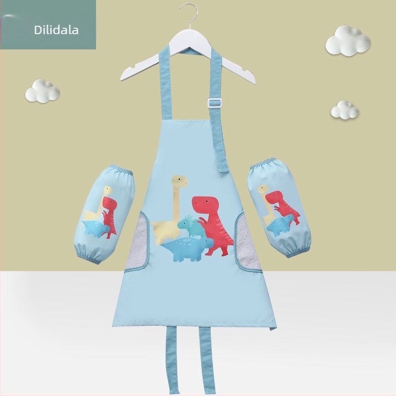 Ποδιά μωρού αδιάβροχη για αγόρια και παιδιά, αντιλερωμένα ρούχα ζωγραφικής, αντίστροφη ενδυμασία για κορίτσια, μόνο για μαθητές