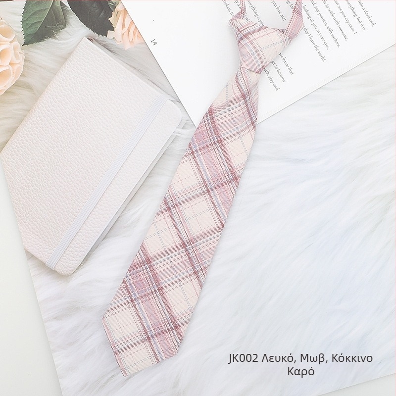 Γυναικείο καρό με μαύρο παπιγιόν σε ιαπωνικό στιλ, κολάρο με λουλούδια, κορδέλα κολεγιακού στιλ, πουκάμισο με φιόγκο, ναυτικό κοστούμι