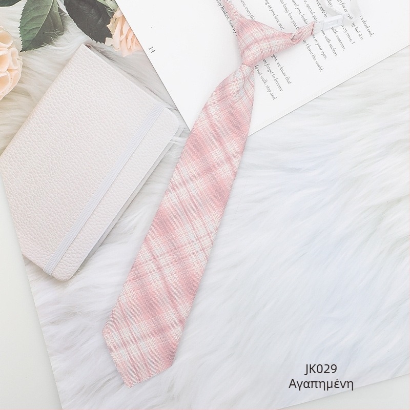 Γυναικείο καρό με μαύρο παπιγιόν σε ιαπωνικό στιλ, κολάρο με λουλούδια, κορδέλα κολεγιακού στιλ, πουκάμισο με φιόγκο, ναυτικό κοστούμι