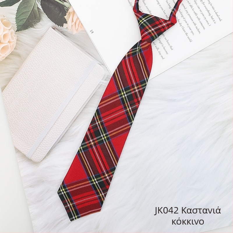 Γυναικείο καρό με μαύρο παπιγιόν σε ιαπωνικό στιλ, κολάρο με λουλούδια, κορδέλα κολεγιακού στιλ, πουκάμισο με φιόγκο, ναυτικό κοστούμι