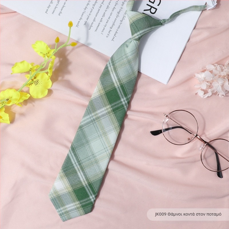 Γυναικείο καρό με μαύρο παπιγιόν σε ιαπωνικό στιλ, κολάρο με λουλούδια, κορδέλα κολεγιακού στιλ, πουκάμισο με φιόγκο, ναυτικό κοστούμι