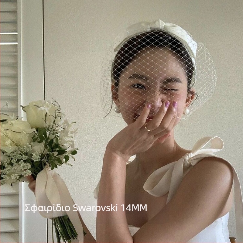 Στρογγυλά σκουλαρίκια με έντονο φως και κλασικό ρετρό κλιπ αυτιών από μαργαριτάρι Shi Jia, απωθητικό κουνουπιών, χωρίς οπές για τα αυτιά