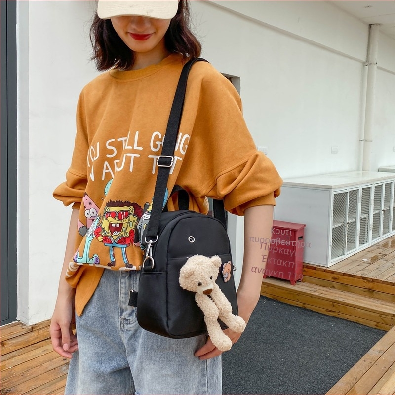 Σακίδιο πλάτης Bear Travel Mini College Style Travel Shopping Χαριτωμένο φοιτητικό νέο σακίδιο πλάτης All-match για κορίτσια