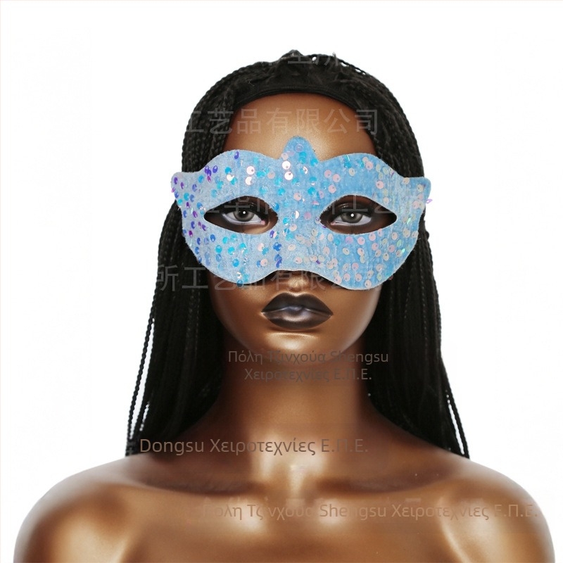 Μάσκα Cross Border για κορίτσια με καυτή εμφάνιση για το Halloween Μάσκα Black Panther Μαύρη μάσκα γάτας Μάσκα γάτας με δαντέλα Μάσκα γάτας με πούλιες