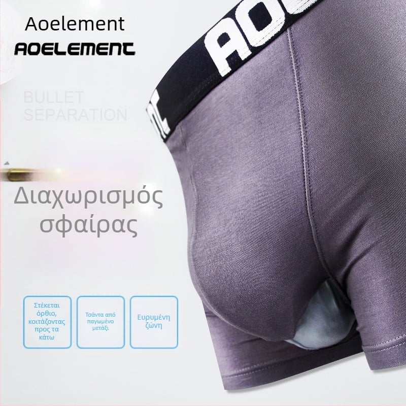 Ανδρικά εσώρουχα Bullet Separate Ανδρικά μπόξερ με κυρτές τσέπες, αναπνεύσιμο, χονδρικής, μπόξερ μεσαίας μέσης για όσχεο