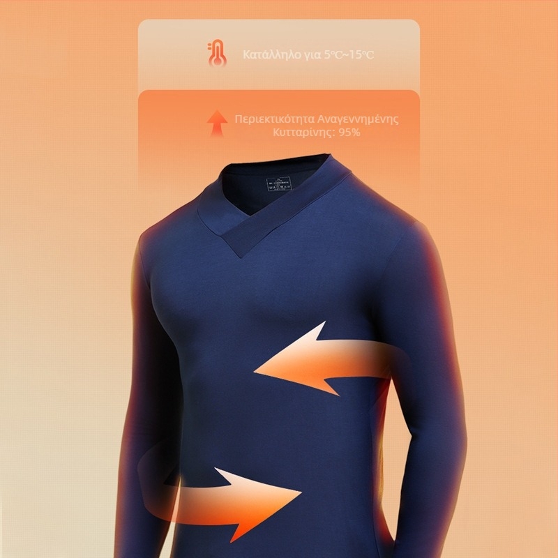 Ανδρικά Ρούχα Φθινοπώρου με Ψηλό Γιακά, Ζεστά, Μονό Τεμάχιο, Ανδρικά Εσώρουχα με Αντικραδασμική Προστασία από το Κρύο, Λεπτή Μπλούζα με Στενή Εφαρμογή, Άνω Ρούχα Φθινοπώρου και Χειμώνα