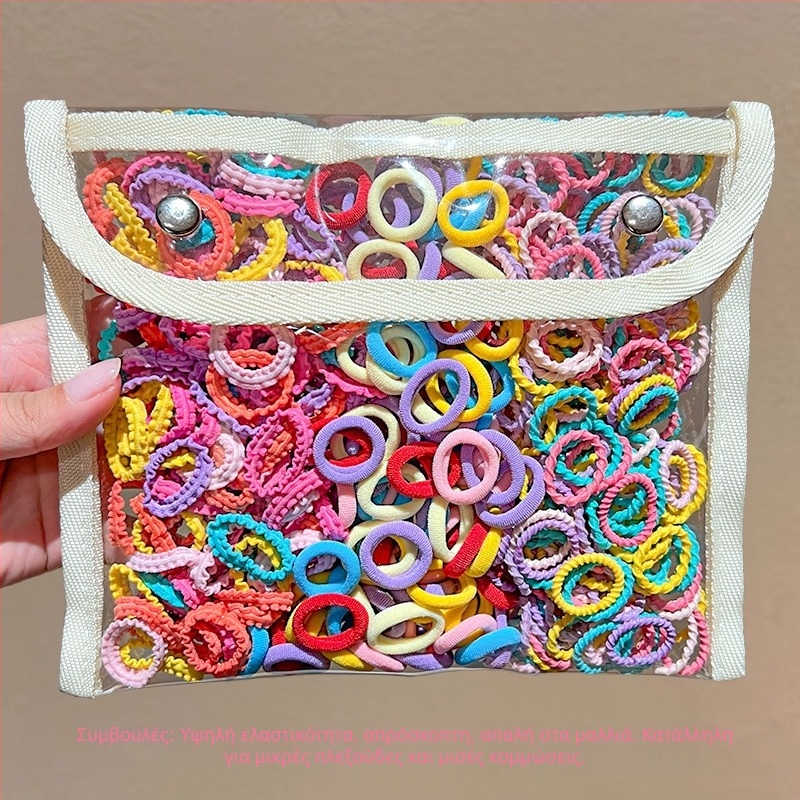 Παιδικό λαστιχάκι, μικρό μέγεθος για μωρά, Μικρό λαστιχάκι για το κεφάλι, σχοινί μαλλιών για κορίτσια, κορδέλα μαλλιών για τον αντίχειρα, καπάκι