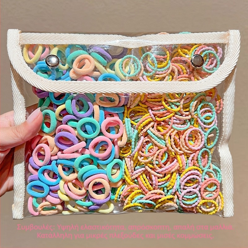 Παιδικό λαστιχάκι, μικρό μέγεθος για μωρά, Μικρό λαστιχάκι για το κεφάλι, σχοινί μαλλιών για κορίτσια, κορδέλα μαλλιών για τον αντίχειρα, καπάκι