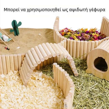 Μικρό παιχνίδι για χάμστερ, είδη εξωραϊσμού, κούνια, μικρή σκάλα φράχτη, χρυσά παιχνίδια ανακούφισης για αρκούδα, πολυλειτουργικά είδη
