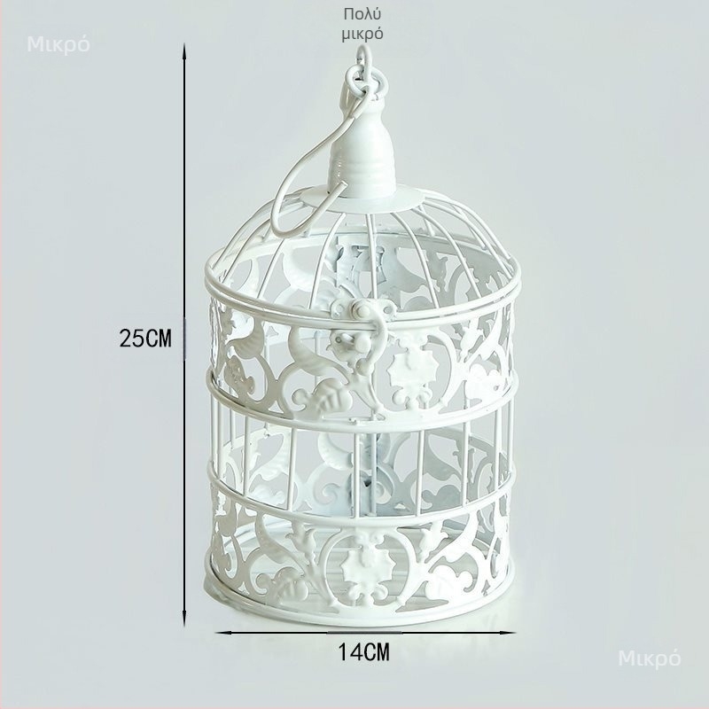 Σιδερένιες διακοσμήσεις ευρωπαϊκού στιλ κλουβί πουλιών λευκό παράθυρο φωτογραφία έπιπλα στηρίγματα ξενοδοχείου γάμος σαρκώδη ρετρό στολίδια