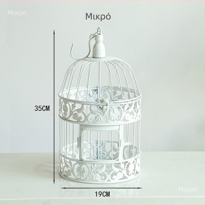 Σιδερένιες διακοσμήσεις ευρωπαϊκού στιλ κλουβί πουλιών λευκό παράθυρο φωτογραφία έπιπλα στηρίγματα ξενοδοχείου γάμος σαρκώδη ρετρό στολίδια