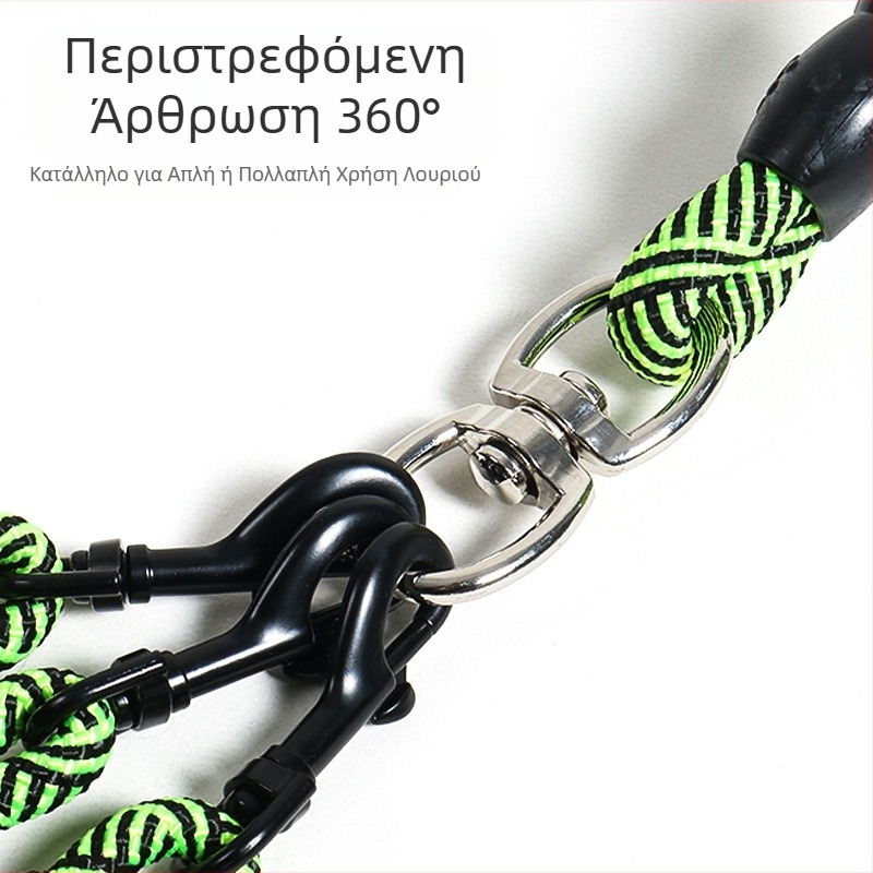 Λουρί για κατοικίδια ένα προς τρία, λουρί ένα προς δύο, λουρί για σκύλους, λουρί για σκύλους, αφαιρούμενο χονδρικής με πολλαπλές κεφαλές και διπλή κεφαλή