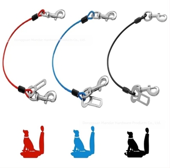 Ζώνη ασφαλείας για κατοικίδια, αυτοκίνητο, σκύλος, αυτοκίνητο ταξιδιού, σχοινί έλξης με σταθερή αγκράφα, αντι-δάγκωμα, σχοινί για σκύλους Amazon