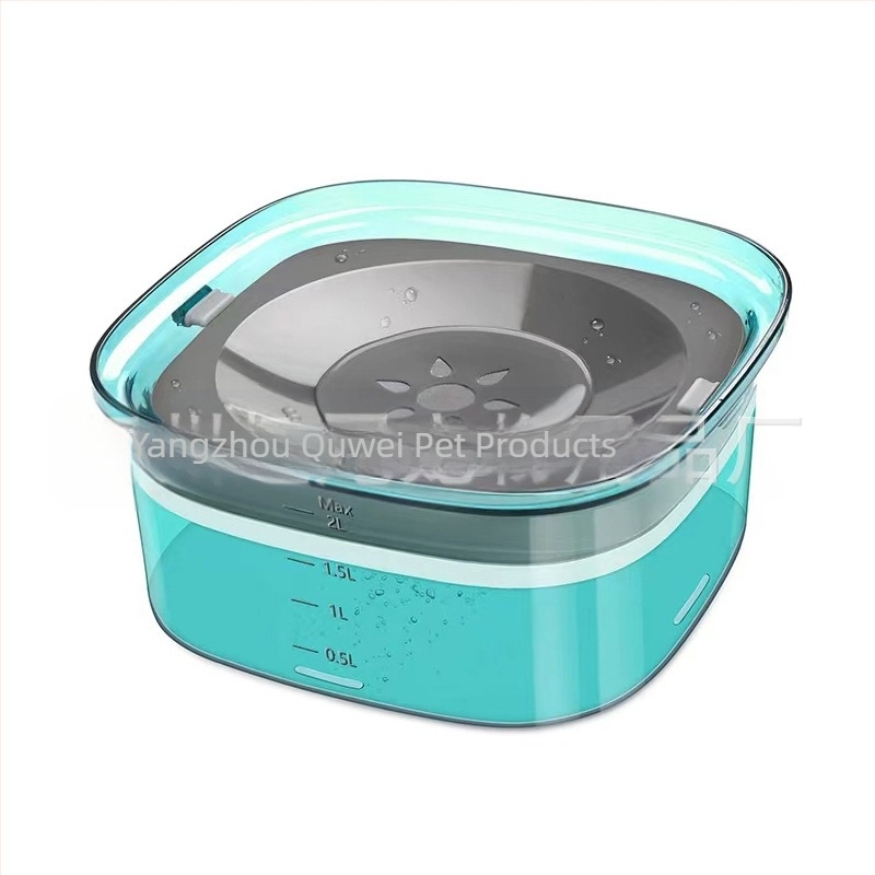 Amazon Hot Sale Μεγάλης Χωρητικότητας Διαφανές Μπολ Νερού για Κατοικίδια Χωρίς Υγρό Στόμα Γάτας, Σκύλου, Μπολ Νερού για Κατοικίδια, Πλωτό Μπολ, Σκεύη Τροφίμων
