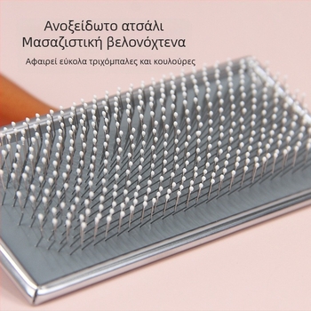 Χτένα βελόνας Bobo για κατοικίδια, χτένα ομορφιάς για σκύλους, χτένα αποτρίχωσης γάτας, ξύλινη χτένα βελόνας με λαβή, βούρτσα αποτρίχωσης για γάτα και σκύλους