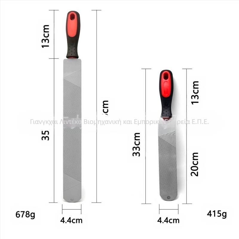 Σε απόθεμα Λίμα πετάλου 8 ιντσών 14 ιντσών Εργαλείο επισκευής οπλών διπλής όψης Λίμα πετάλου με λαβή για το δωμάτιο αλόγων Εργαλείο φροντίδας πετάλου