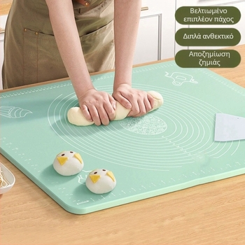 Σιλικονούχο ζυμωτήριο, νουντλς οικιακής χρήσης και αντιολισθητικό χαλί ζυμαρικών για κουζίνα