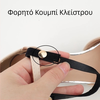 Σανδάλια με λουράκι τακουνιού, παντόφλες, τροποποιημένα σανδάλια, ρυθμιζόμενα σανδάλια, πολύ μεγάλα, σταθερή αγκράφα παπουτσιού, δεμένα κορδόνια που δεν πέφτουν τακούνια