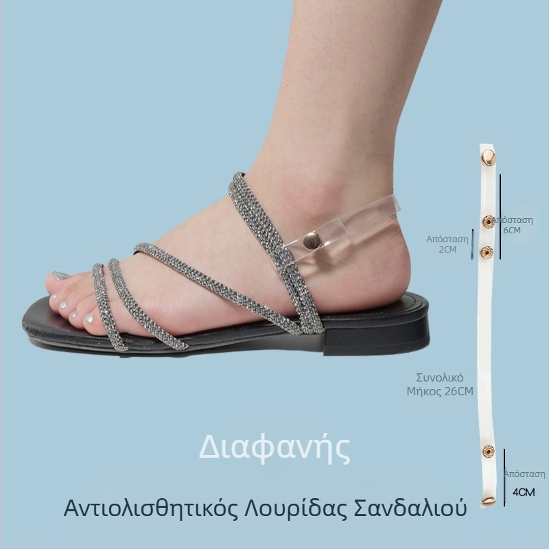 Σανδάλια με λουράκι τακουνιού, παντόφλες, τροποποιημένα σανδάλια, ρυθμιζόμενα σανδάλια, πολύ μεγάλα, σταθερή αγκράφα παπουτσιού, δεμένα κορδόνια που δεν πέφτουν τακούνια