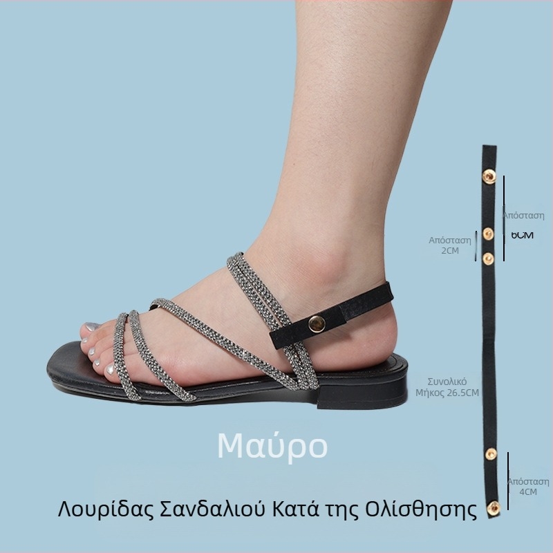 Σανδάλια με λουράκι τακουνιού, παντόφλες, τροποποιημένα σανδάλια, ρυθμιζόμενα σανδάλια, πολύ μεγάλα, σταθερή αγκράφα παπουτσιού, δεμένα κορδόνια που δεν πέφτουν τακούνια