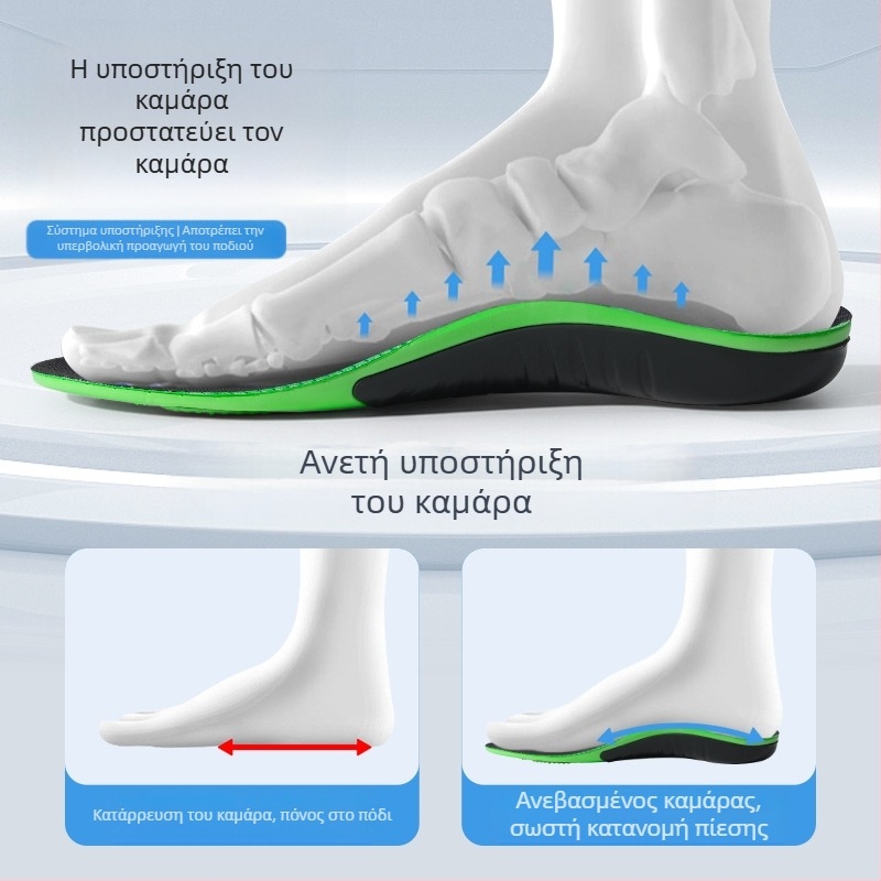 Αθλητικός πάτος Arch Support Διορθωτικός πάτος Unisex Αθλητικός πάτος απορρόφησης κραδασμών Ποδιών Valgus Τύπος ποδιού Χονδρική πάτος