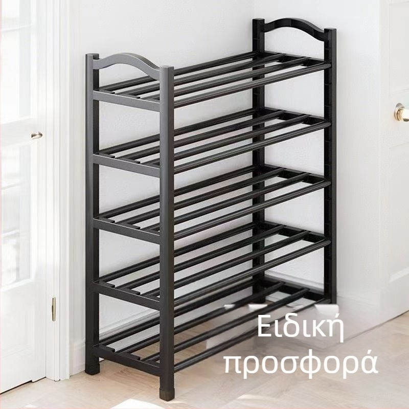 Ράφι παπουτσιών πολλαπλών στρώσεων οικιακής απλής πόρτας φοιτητικής εστίας ανθεκτική στη σκόνη και ισχυρή στην τοποθέτηση δημοφιλής θήκη αποθήκευσης παπουτσιών