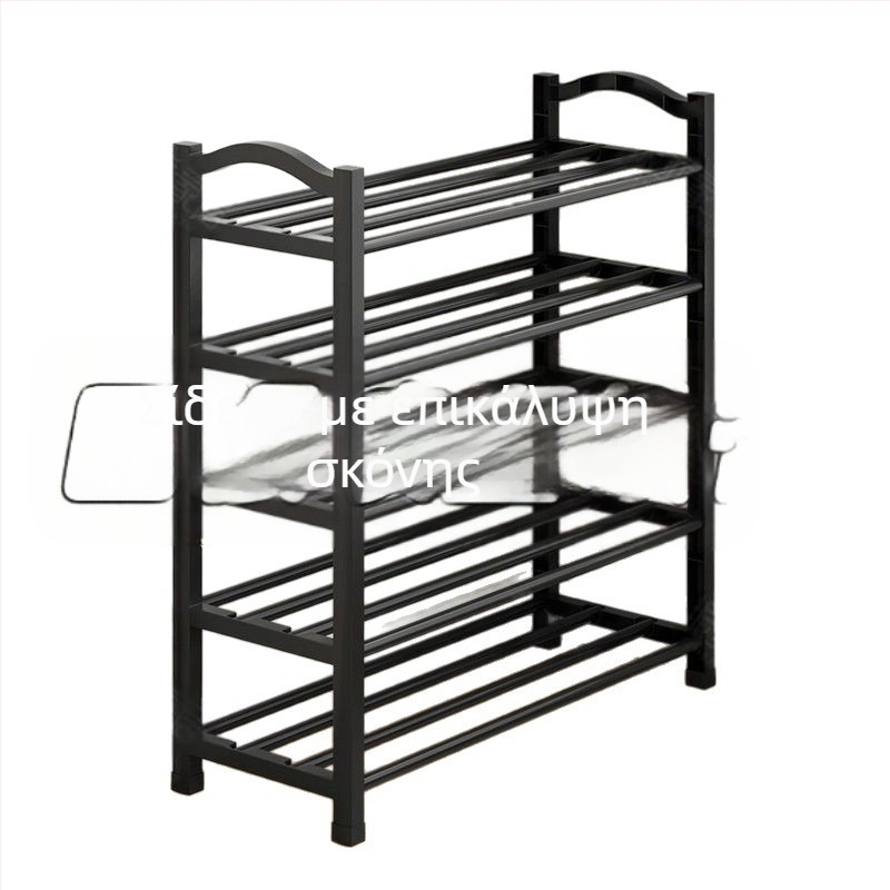 Ράφι παπουτσιών πολλαπλών στρώσεων οικιακής απλής πόρτας φοιτητικής εστίας ανθεκτική στη σκόνη και ισχυρή στην τοποθέτηση δημοφιλής θήκη αποθήκευσης παπουτσιών