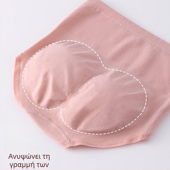 Γυναικεία εσώρουχα με φλις επένδυση, φθινοπωρινό και χειμερινό βαμβακερό, ψηλόμεσο, με σύσπαση στην κοιλιά, ανόρθωση ισχίων, ζεστά και ανθεκτικά στο κρύο, για προστασία από τη μέση.