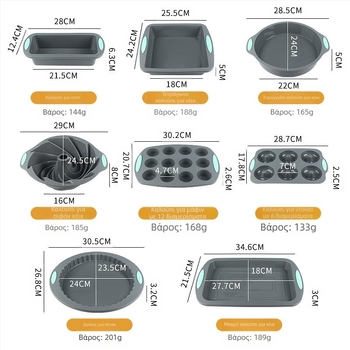 Φόρμα ψησίματος σιλικόνης δίχρωμη φόρμα κέικ σιλικόνης ταψί ψησίματος σιφόν φόρμα Mafen φλιτζάνι τοστ φόρμα ντόνατ