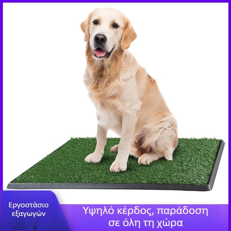 Διασυνοριακή κοκκώδης τουαλέτα σκύλου Μεγάλη και μεσαία μικρής κλίμακας προσομοίωση γκαζόν Τριστρωματική τουαλέτα σκύλου με σταθερό σημείο εκπαίδευσης Ψεύτικη τουαλέτα γκαζόν