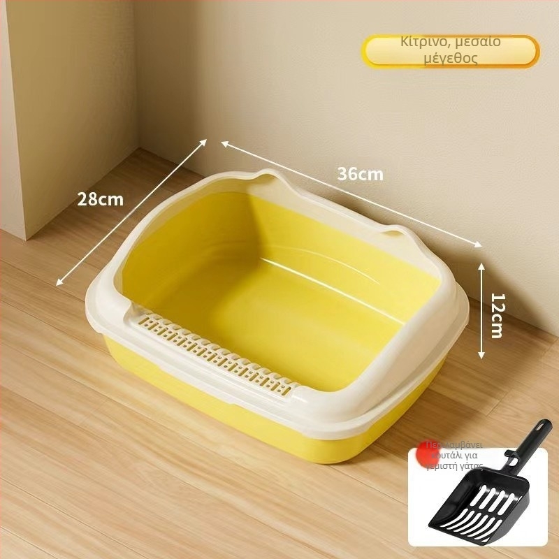 Άμμος για γάτες μεγάλης χωρητικότητας, πλήρως ημικλειστή τουαλέτα γάτας, αντι-άμμος, άμμος για γάτες τύπου Trumpet, είδη για γάτες