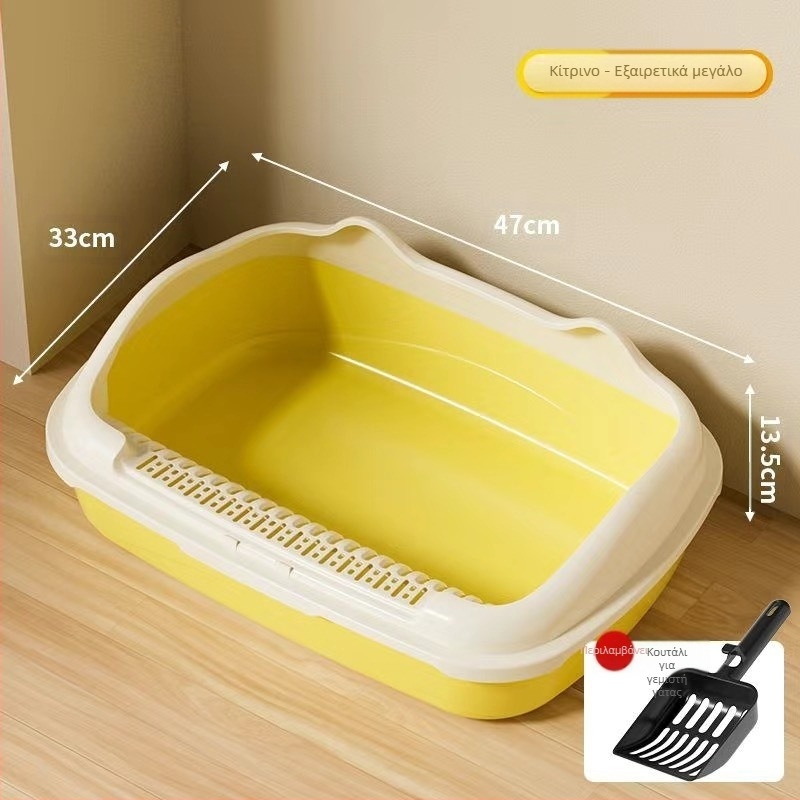 Άμμος για γάτες μεγάλης χωρητικότητας, πλήρως ημικλειστή τουαλέτα γάτας, αντι-άμμος, άμμος για γάτες τύπου Trumpet, είδη για γάτες