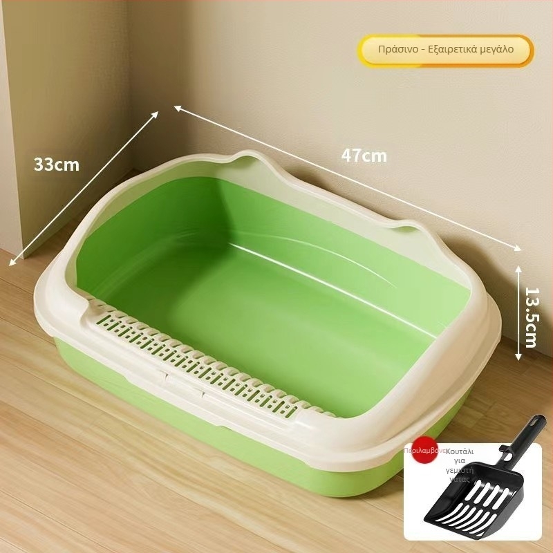 Άμμος για γάτες μεγάλης χωρητικότητας, πλήρως ημικλειστή τουαλέτα γάτας, αντι-άμμος, άμμος για γάτες τύπου Trumpet, είδη για γάτες