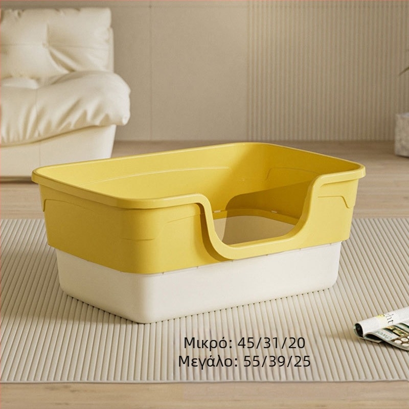 Μεγάλη άμμος για γάτες Υπερμεγέθης, πλήρως ημικλειστή τουαλέτα για γάτες, εξαιρετικά μεγάλη άμμος για γάτες με αντιιδρωτικό, είδη για κατοικίδια γάτας