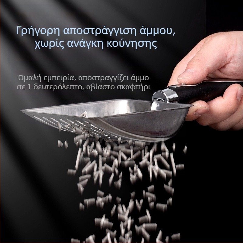 Φτυάρι άμμου για γάτες από ανοξείδωτο χάλυβα φτυάρι για γάτες αποσμητικό άμμου για γάτες εργαλεία καθαρισμού εργοστασίου χονδρικής προμήθειες κατοικίδιων ζώων