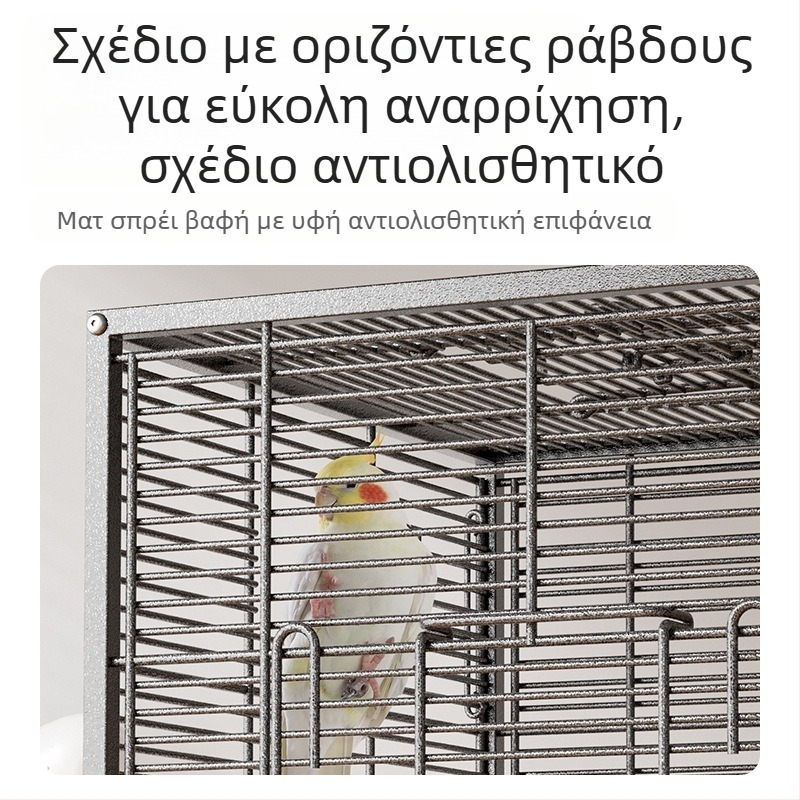 Κλουβί πουλιών νέου τύπου μεταξωτό παπαγάλο από δέρμα τίγρης παιώνια Xuan Feng ψαρόνι ζωντανό πουλί μικρό ήλιο ειδικό μεγάλο βίλα