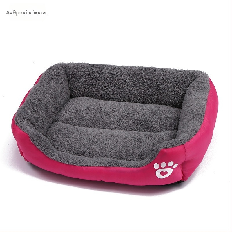 Four Seasons Universal Pet Nest Χρώμα Καραμέλας Τετράγωνη Φωλιά Σκύλου Teddy Pomeranian Χαλί Σκύλου Pp Cotton Pet Nest Κατασκευαστής Χονδρικής