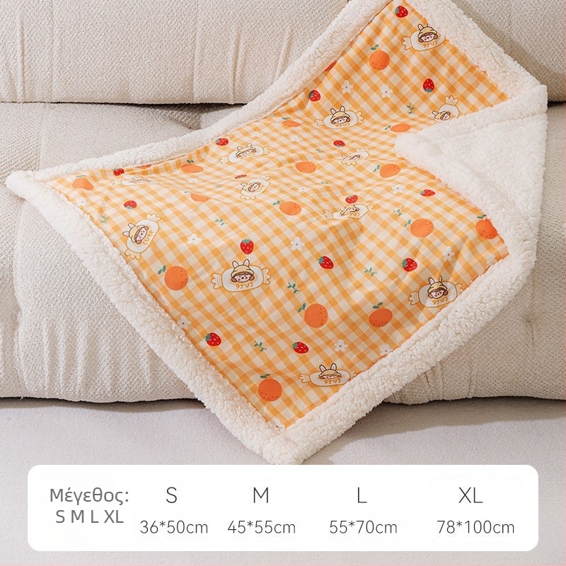 Κουβέρτα κατοικίδιων ζώων σε στυλ μονόχρωμης ζεστή κουβέρτας γάτας με παχύρρευστη φανέλα, προμήθειες για στρώμα ύπνου σκύλου