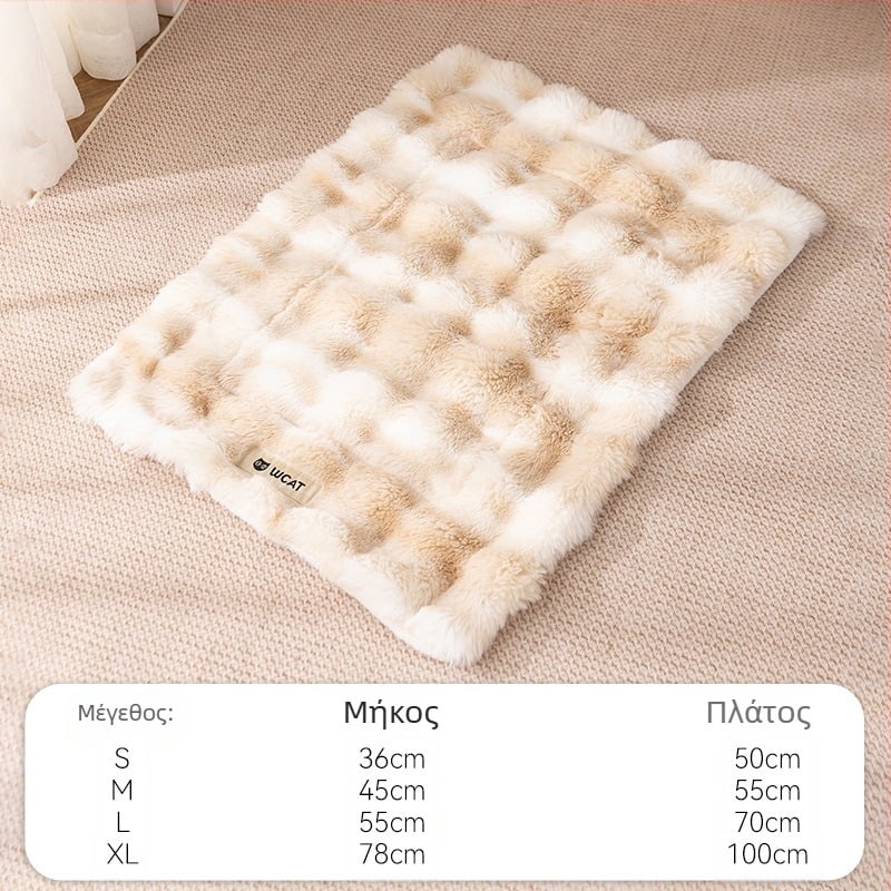 Κουβέρτα κατοικίδιων ζώων σε στυλ μονόχρωμης ζεστή κουβέρτας γάτας με παχύρρευστη φανέλα, προμήθειες για στρώμα ύπνου σκύλου