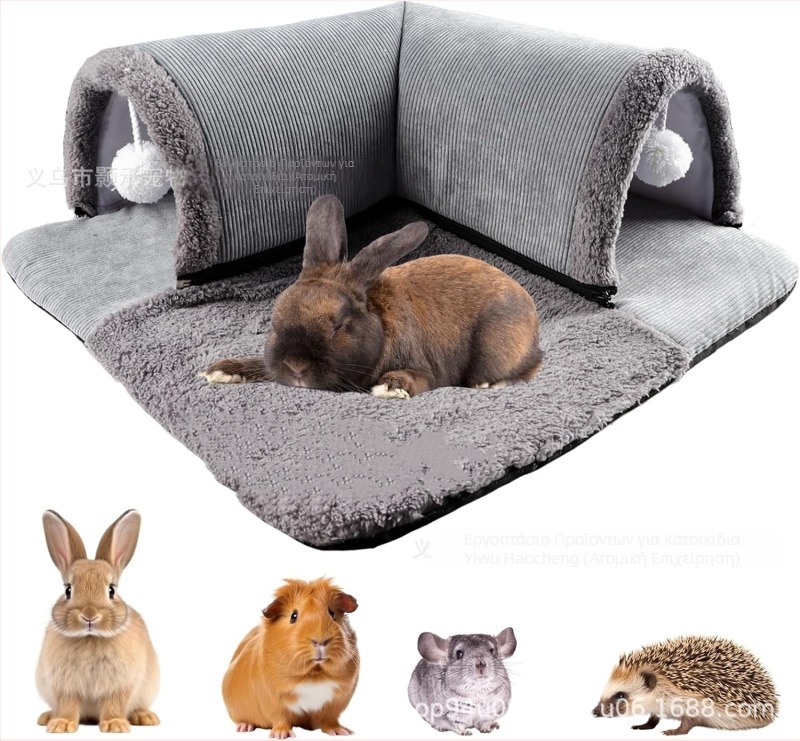 Φωλιά γάτας Φωλιά ινδικού χοιριδίου Χάμστερ Τσάντα μελιού Χάμστερ Cyrus Dutch Pigs Φωλιά αποφυγής σε σχήμα L Ινδικό χοιρίδιο Κουνέλι θηράματος Σήραγγα