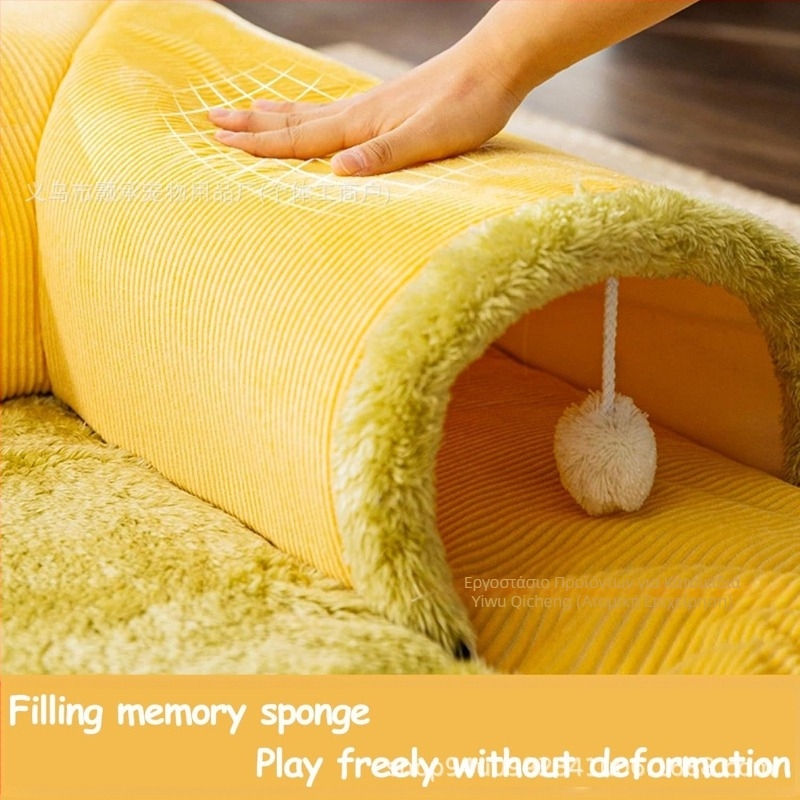 Φωλιά γάτας Φωλιά ινδικού χοιριδίου Χάμστερ Τσάντα μελιού Χάμστερ Cyrus Dutch Pigs Φωλιά αποφυγής σε σχήμα L Ινδικό χοιρίδιο Κουνέλι θηράματος Σήραγγα