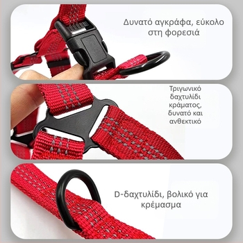 Νέο λουρί σκύλου χωρίς χέρια μεσαίου μεγέθους στήθος σκύλου πλάτη προμήθειες κατοικίδιων ζώων ιμάντας στήθους κατοικίδιο σκύλο βόλτα σχοινί χονδρικής