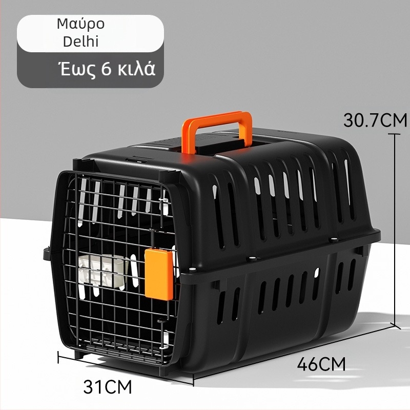 Απλό μαύρο βασικό κουτί αέρα της United Airlines μεγάλος χώρος αναπνεύσιμος έξω κουτί γάτας σκύλου προμήθειες κατοικίδιων ζώων χονδρικής